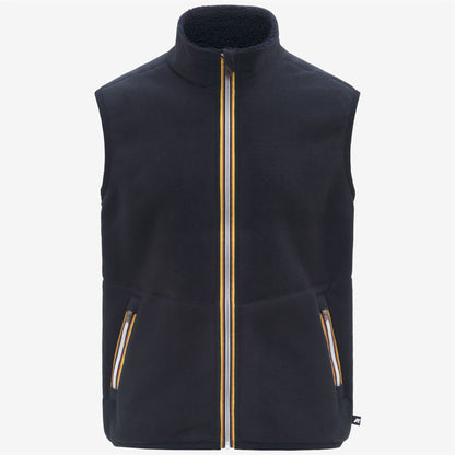 YANNICK SHERPA POLAR DOUBLE - Polaire - Gilet - Homme - Blue Depth-Blue Depth