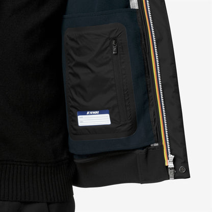 JOACHIM BONDED - Vestes - Court - Homme - Black Pure-Blue Depth