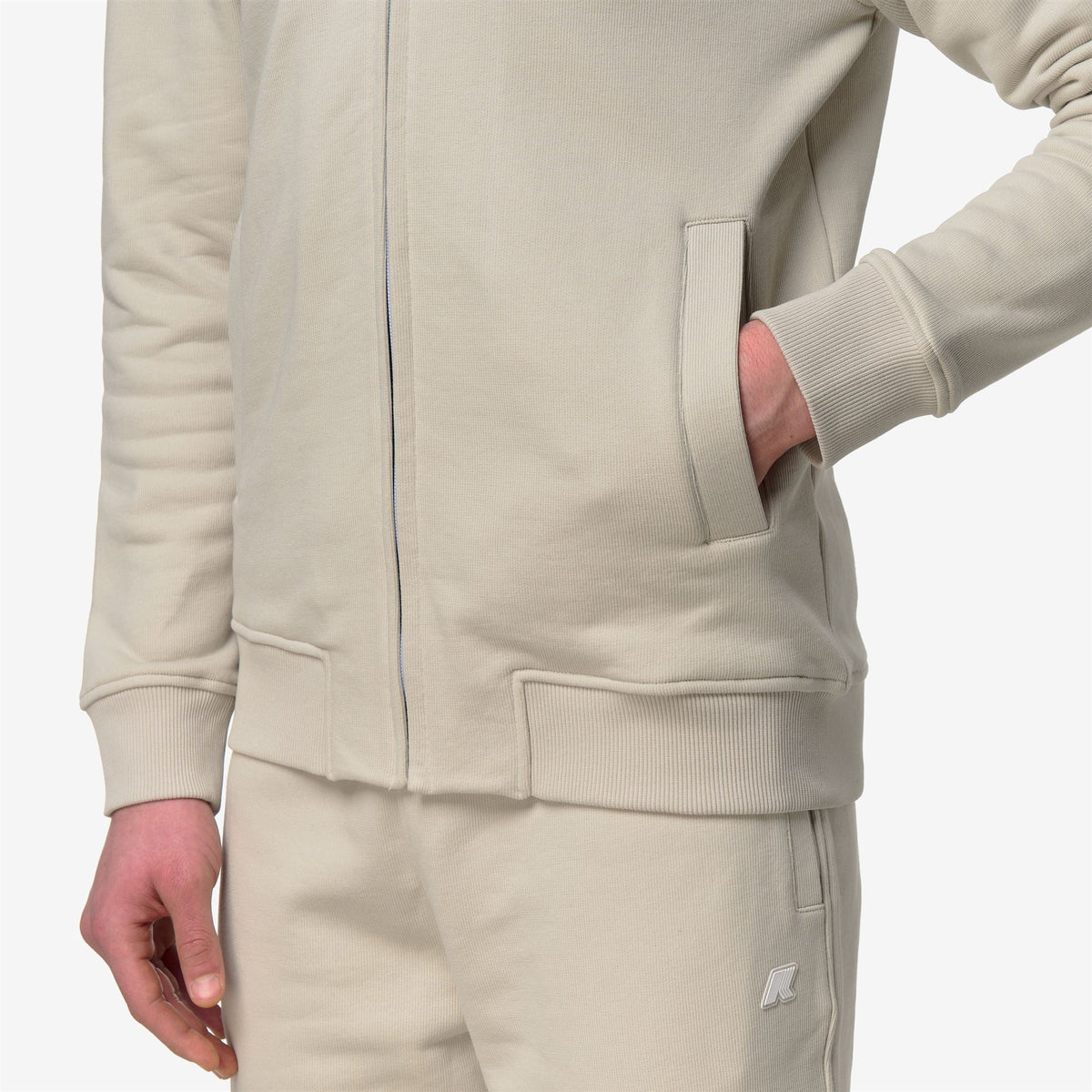 ANTHONY FRENCH TERRY - Polaire - Veste - Homme - BEIGE LT