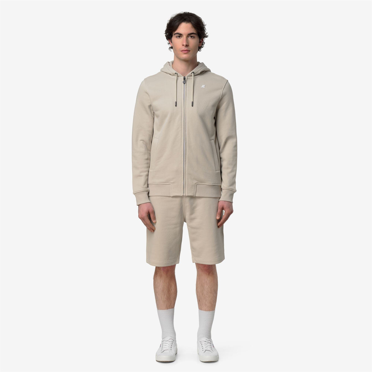 ANTHONY FRENCH TERRY - Polaire - Veste - Homme - BEIGE LT