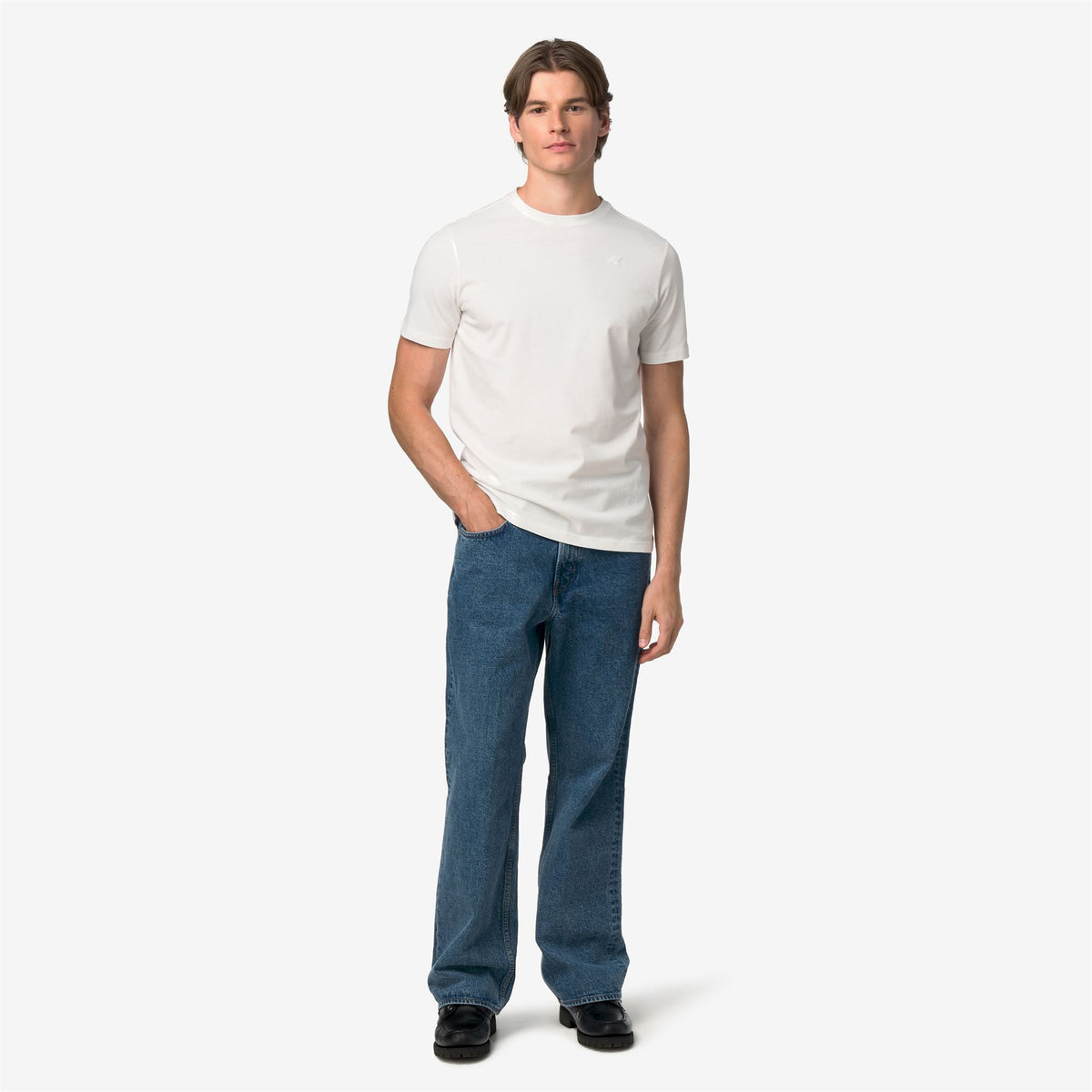 ODOM JERSEY PEACH - T-shirts et hauts - T-shirt - Homme - White Natural