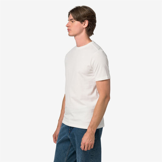 ODOM JERSEY PEACH - T-shirts et hauts - T-shirt - Homme - White Natural