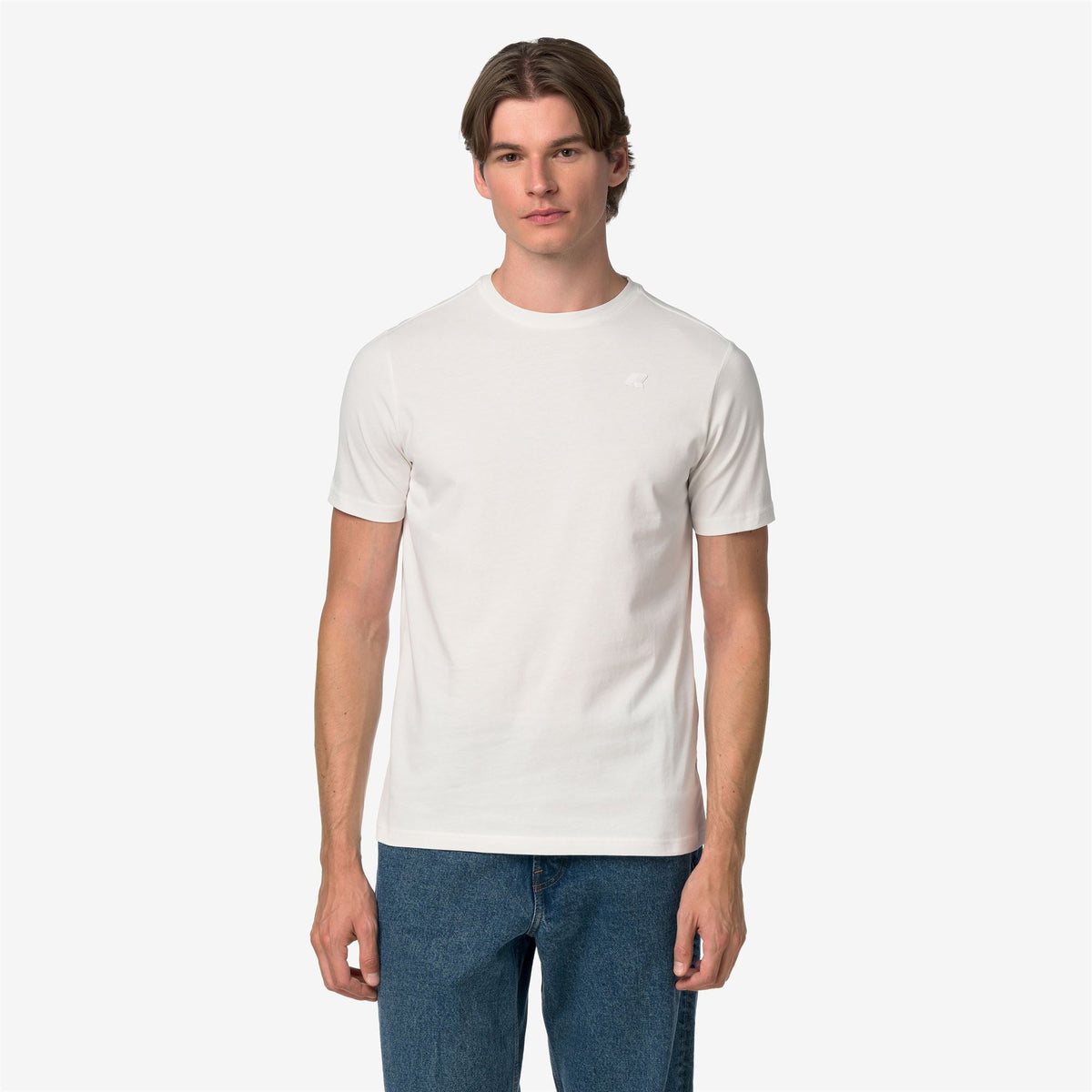 ODOM JERSEY PEACH - T-shirts et hauts - T-shirt - Homme - White Natural