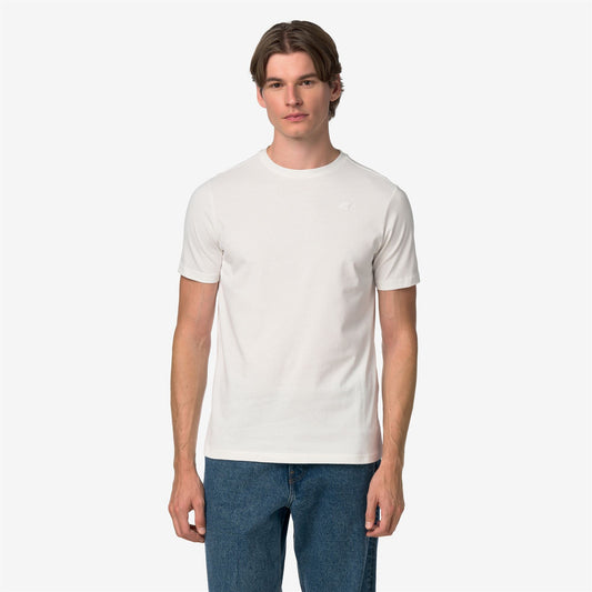 ODOM JERSEY PEACH - T-shirts et hauts - T-shirt - Homme - White Natural
