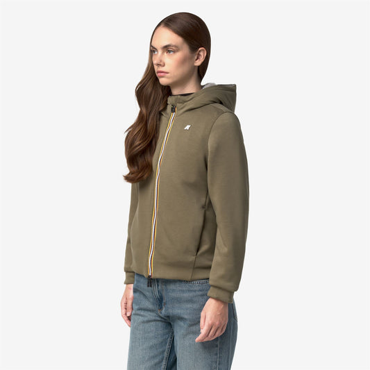 DEVA LIGHT SPACER FUR DOUBLE - Polaire - Veste - Femme - Green Army-Fur