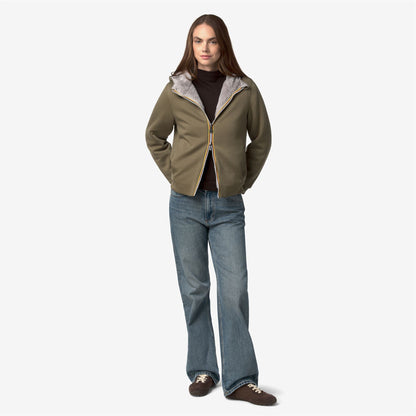 DEVA LIGHT SPACER FUR DOUBLE - Polaire - Veste - Femme - Green Army-Fur
