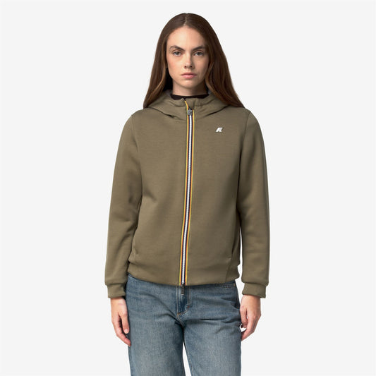 DEVA LIGHT SPACER FUR DOUBLE - Polaire - Veste - Femme - Green Army-Fur