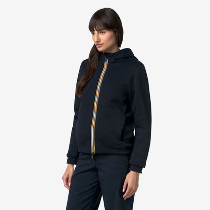 DEVA LIGHT SPACER FUR DOUBLE - Polaire - Veste - Femme - Blue Depth-Fur-Grey Mist