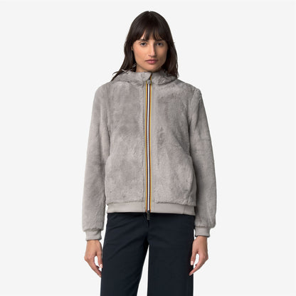 DEVA LIGHT SPACER FUR DOUBLE - Polaire - Veste - Femme - Blue Depth-Fur-Grey Mist