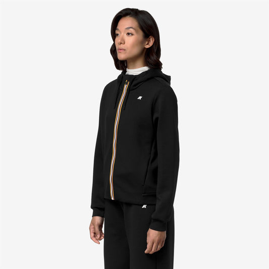 DEVA LIGHT SPACER - Polaire - Sweat à capuche zippé intégral - Femme - Black Pure-Black Pure