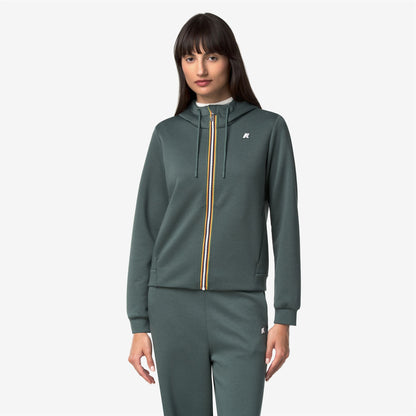 DEVA LIGHT SPACER - Polaire - Sweat à capuche zippé intégral - Femme - Green Balsam