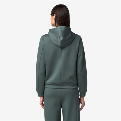 DEVA LIGHT SPACER - Polaire - Sweat à capuche zippé intégral - Femme - Green Balsam