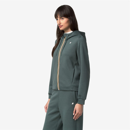 DEVA LIGHT SPACER - Polaire - Sweat à capuche zippé intégral - Femme - Green Balsam