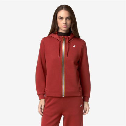 DEVA LIGHT SPACER - Polaire - Sweat à capuche zippé intégral - Femme - Red Dk Chili