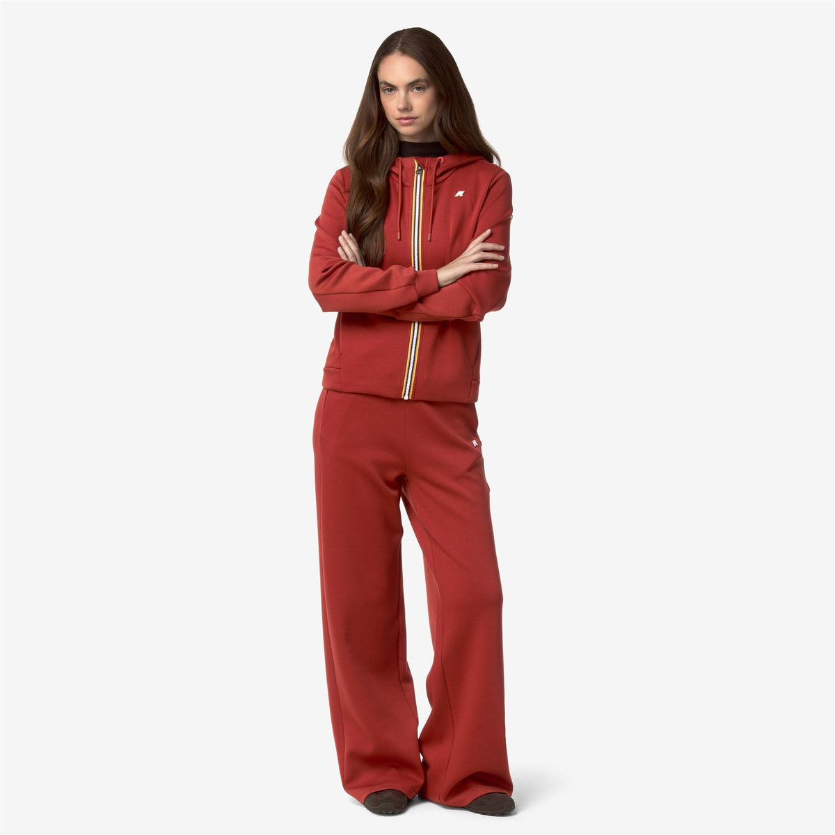 DEVA LIGHT SPACER - Polaire - Sweat à capuche zippé intégral - Femme - Red Dk Chili