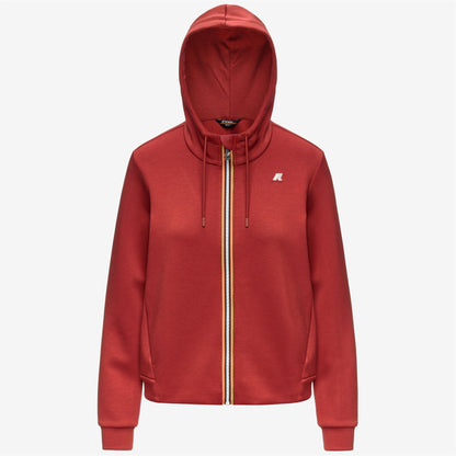 DEVA LIGHT SPACER - Polaire - Sweat à capuche zippé intégral - Femme - Red Dk Chili