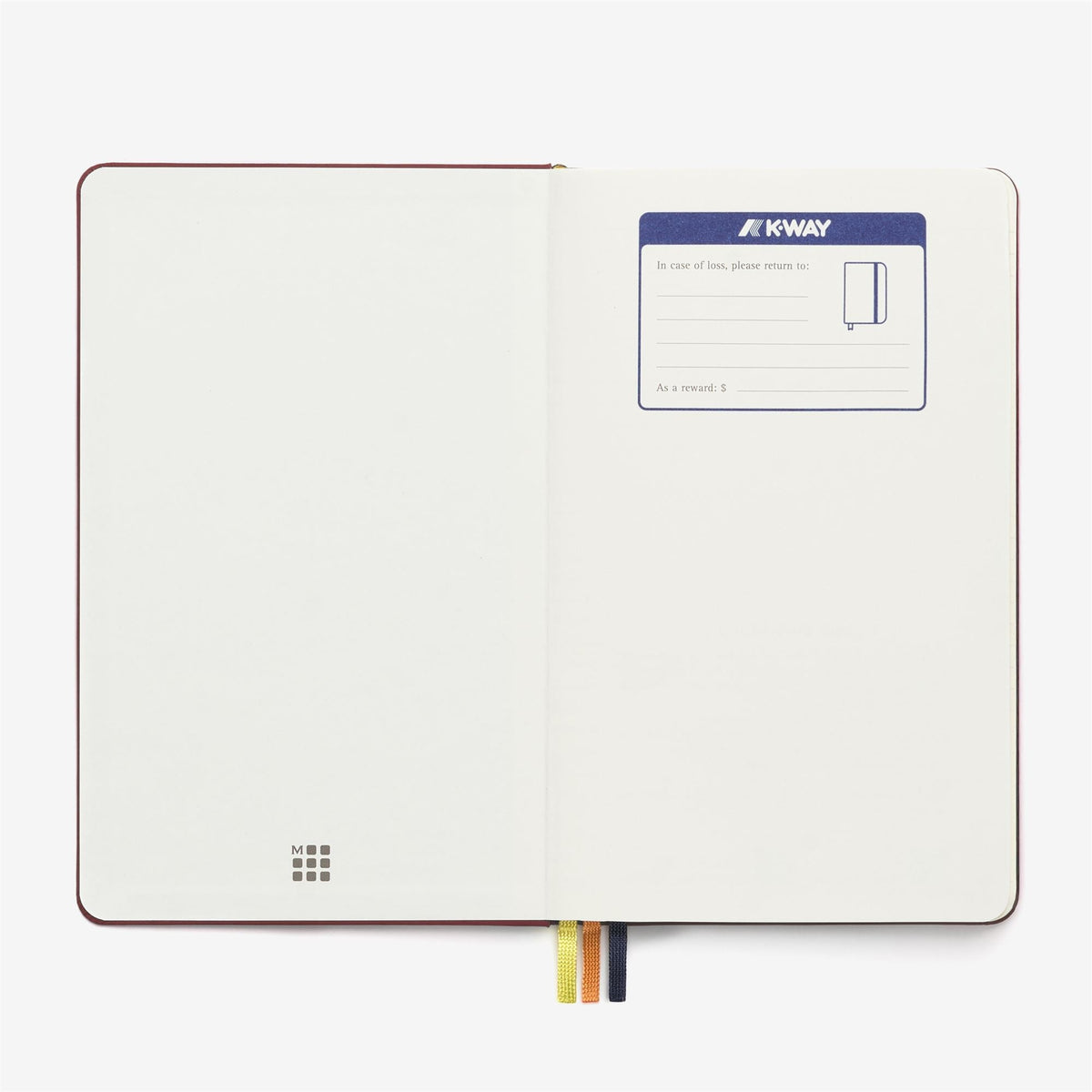 NOTEBOOK MOLESKINE FOR K-WAY - Carnet - Cahier - Unisexe - Red Syrah
