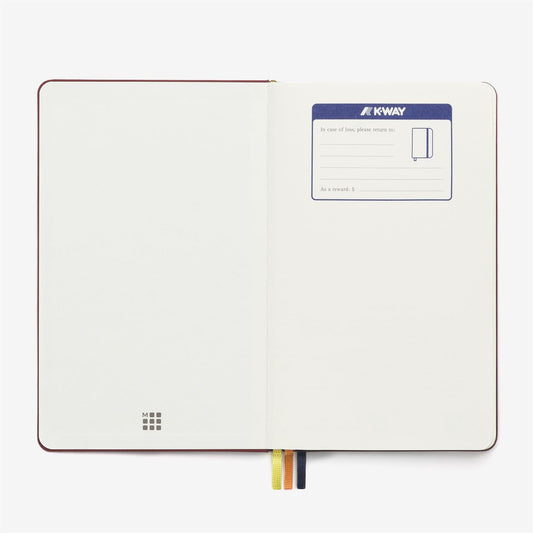 NOTEBOOK MOLESKINE FOR K-WAY - Carnet - Cahier - Unisexe - Red Syrah