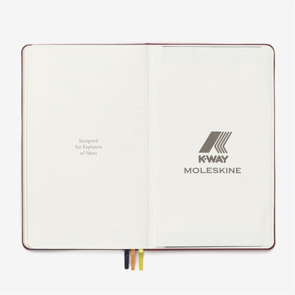 NOTEBOOK MOLESKINE FOR K-WAY - Carnet - Cahier - Unisexe - Red Syrah