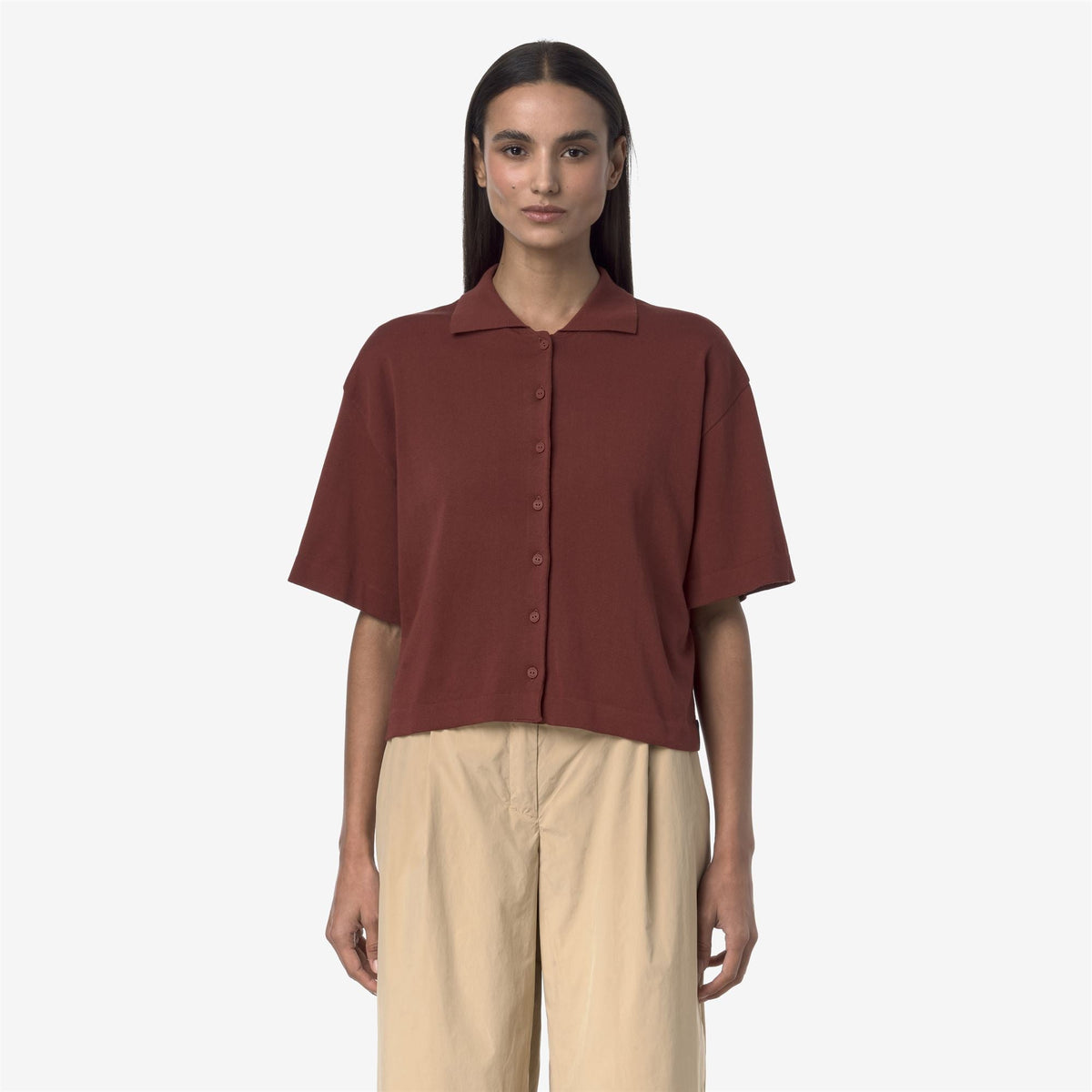 CARRY - Maille - Veste - Femme - Brown Fiery