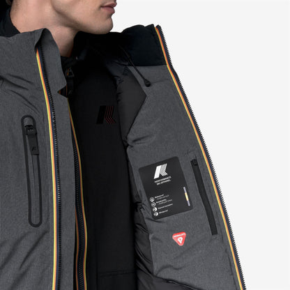 PARPAILLON - Vestes - Milieu - Homme - Grey Dark Micro Grid