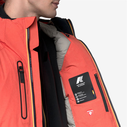 PARPAILLON - Vestes - Milieu - Homme - Orange Micro Grid