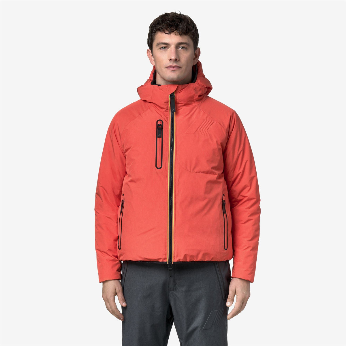 PARPAILLON - Vestes - Milieu - Homme - Orange Micro Grid