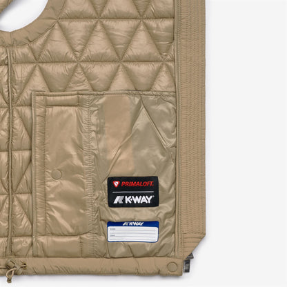SATINE DIAMOND QUILTED WARM - Vestes - Gilet - Femme - Beige Khaki