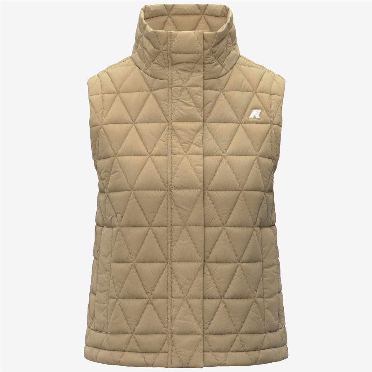 SATINE DIAMOND QUILTED WARM - Vestes - Gilet - Femme - Beige Khaki