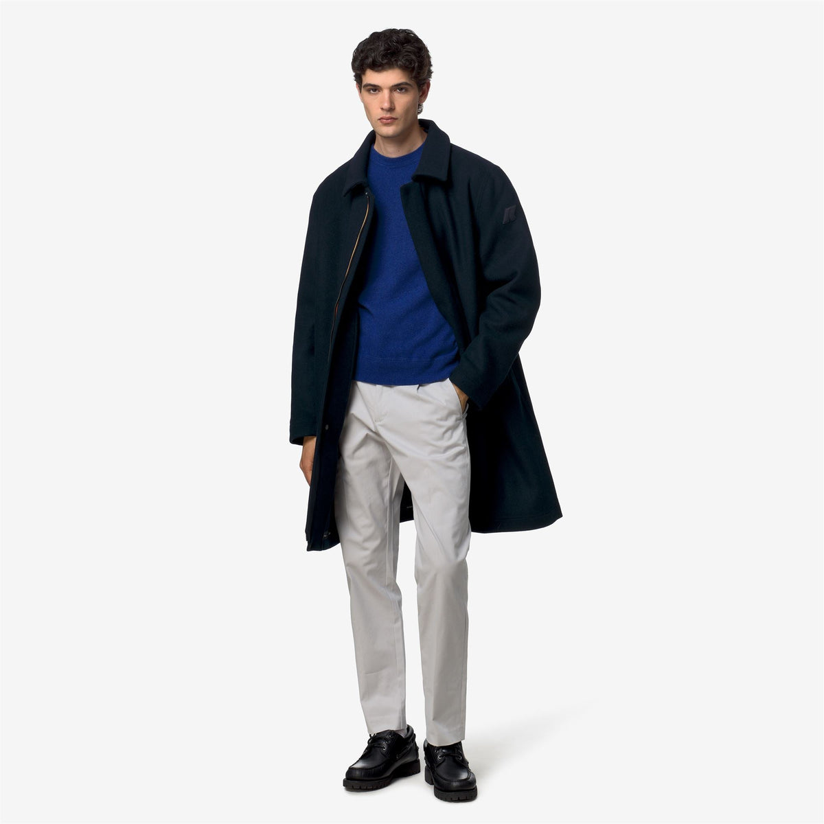 POIROL WOOL NYLON - Vestes - Longueur 3/4 - Homme - Blue Depth-Blue Wild