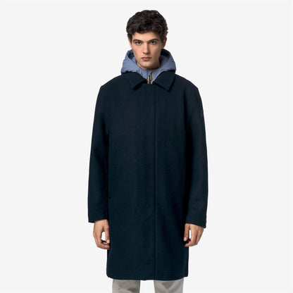 POIROL WOOL NYLON - Vestes - Longueur 3/4 - Homme - Blue Depth-Blue Wild