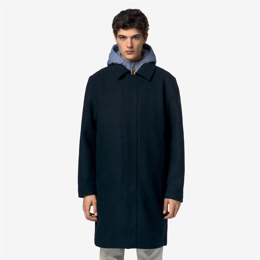 POIROL WOOL NYLON - Vestes - Longueur 3/4 - Homme - Blue Depth-Blue Wild