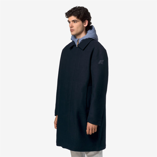 POIROL WOOL NYLON - Vestes - Longueur 3/4 - Homme - Blue Depth-Blue Wild