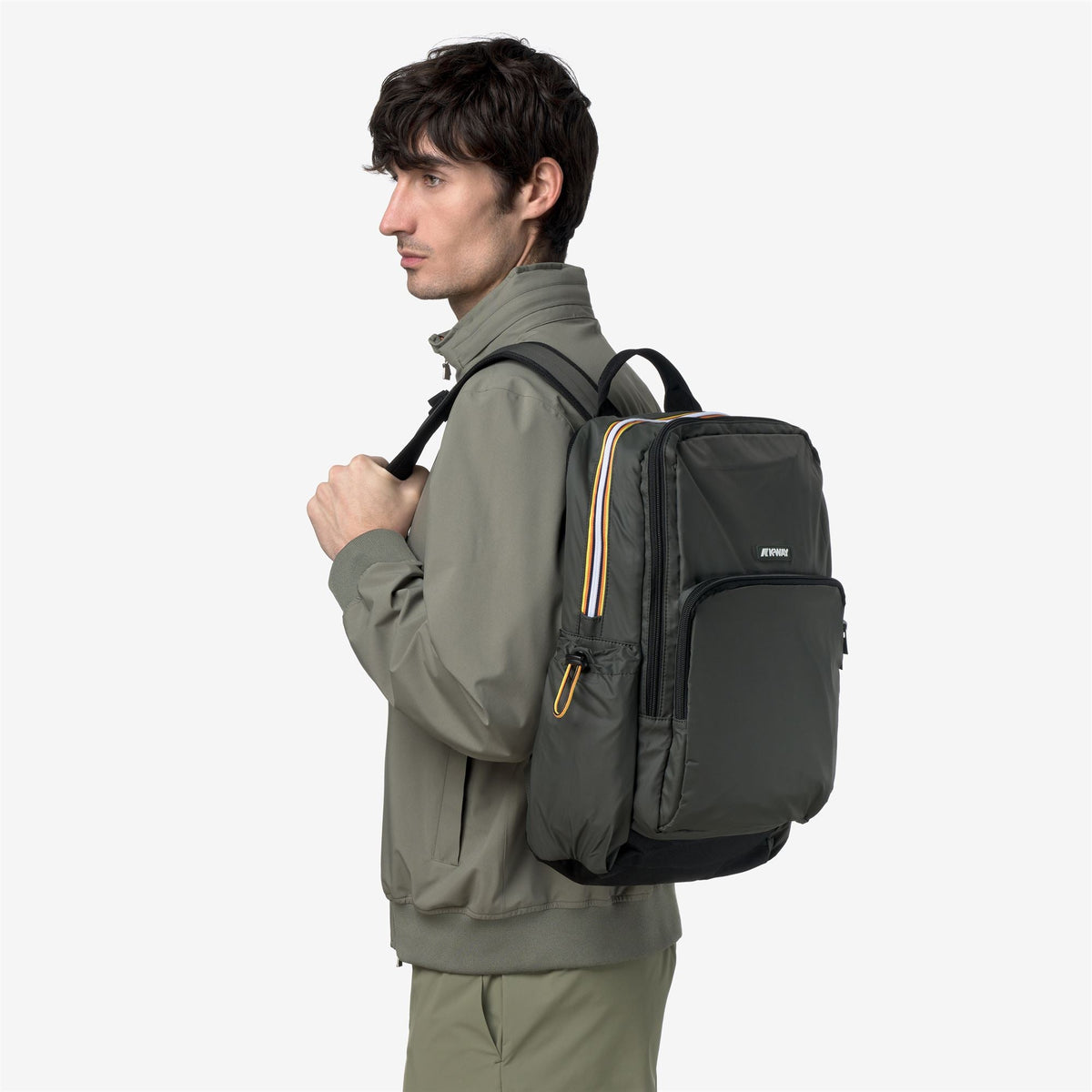 GIZY - Sacs - Sac à dos - Unisexe - GREEN BLACKISH