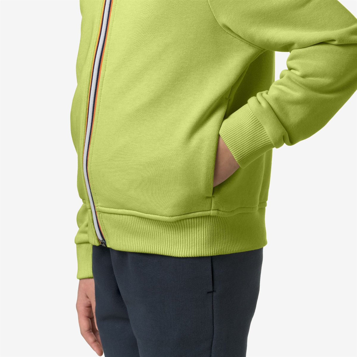 P. LE VRAI ARNEL POLY COTTON - Polaire - Veste - Enfant unisexe - Green Celery