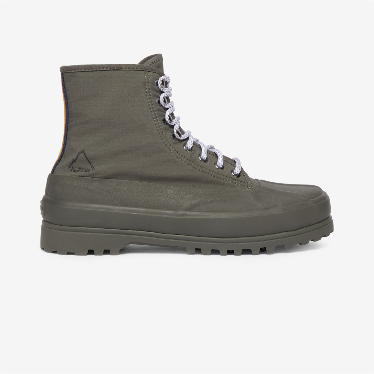 ALPINA BONDED RIPSTOP JERSEY - Bottines - En dentelle - Unisexe - GREEN BLACKISH