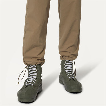ALPINA BONDED RIPSTOP JERSEY - Bottines - En dentelle - Unisexe - GREEN BLACKISH