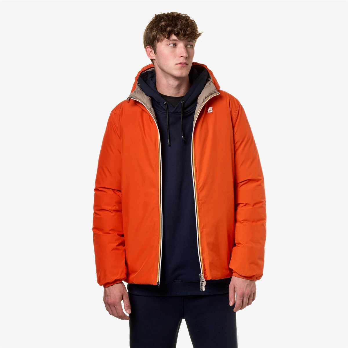 JACK ST THERMO DOUBLE - Vestes - Court - Homme - Orange P-Beige T