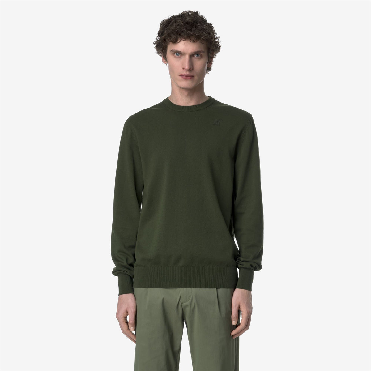 SEBASTIEN COTTON PS - Maille - Pull-over - Homme - Green Africa