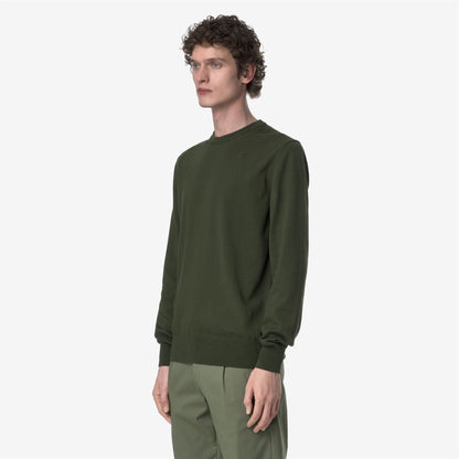 SEBASTIEN COTTON PS - Maille - Pull-over - Homme - Green Africa