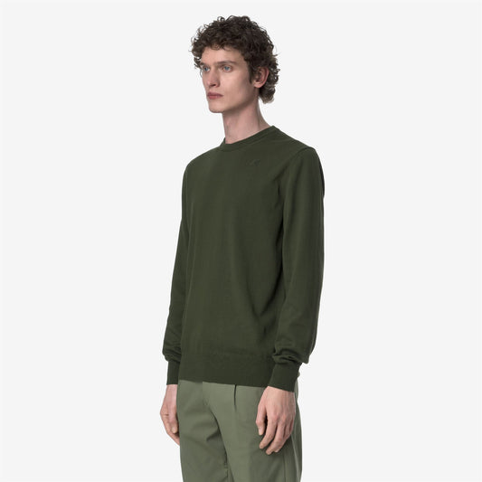 SEBASTIEN COTTON PS - Maille - Pull-over - Homme - Green Africa