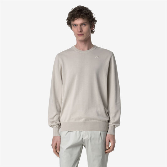 SEBASTIEN COTTON PS - Maille - Pull-over - Homme - BEIGE LT