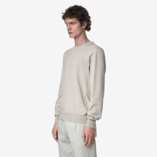 SEBASTIEN COTTON PS - Maille - Pull-over - Homme - BEIGE LT