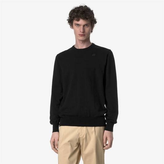 SEBASTIEN COTTON PS - Maille - Pull-over - Homme - Black Pure