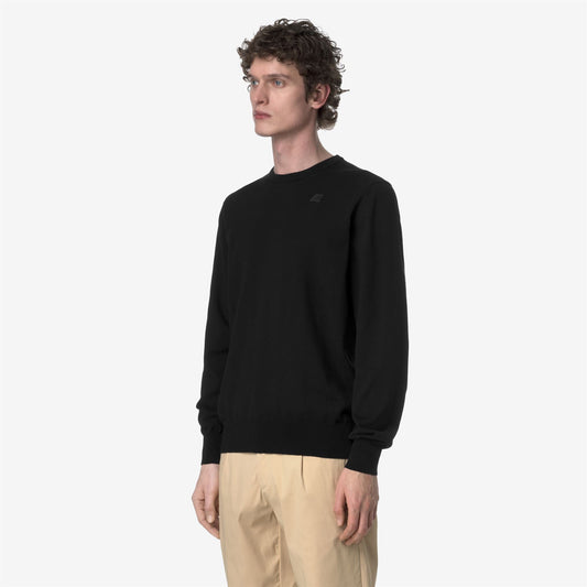 SEBASTIEN COTTON PS - Maille - Pull-over - Homme - Black Pure