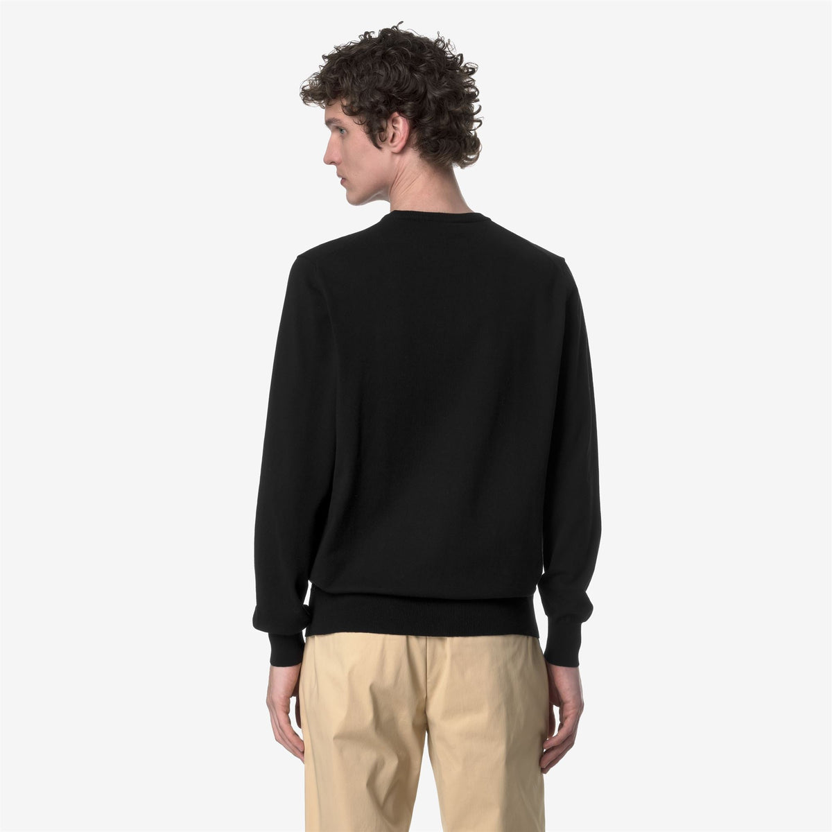 SEBASTIEN COTTON PS - Maille - Pull-over - Homme - Black Pure