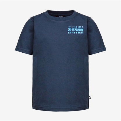 P. ODOM MULTIPLE LOGO - T-shirts et hauts - T-shirt - Garçon - Blue Depth