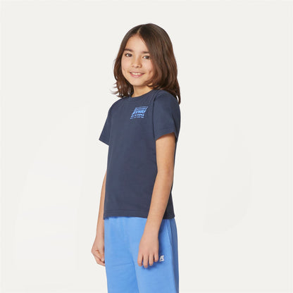 P. ODOM MULTIPLE LOGO - T-shirts et hauts - T-shirt - Garçon - Blue Depth