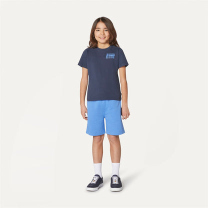 P. ODOM MULTIPLE LOGO - T-shirts et hauts - T-shirt - Garçon - Blue Depth