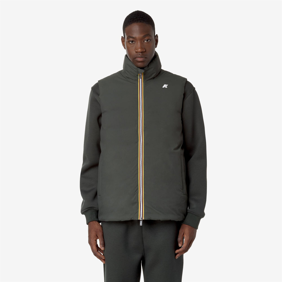 VALEN ST THERMO DOUBLE - Vestes - Court - Homme - GREEN BLACKISH -Black Pure